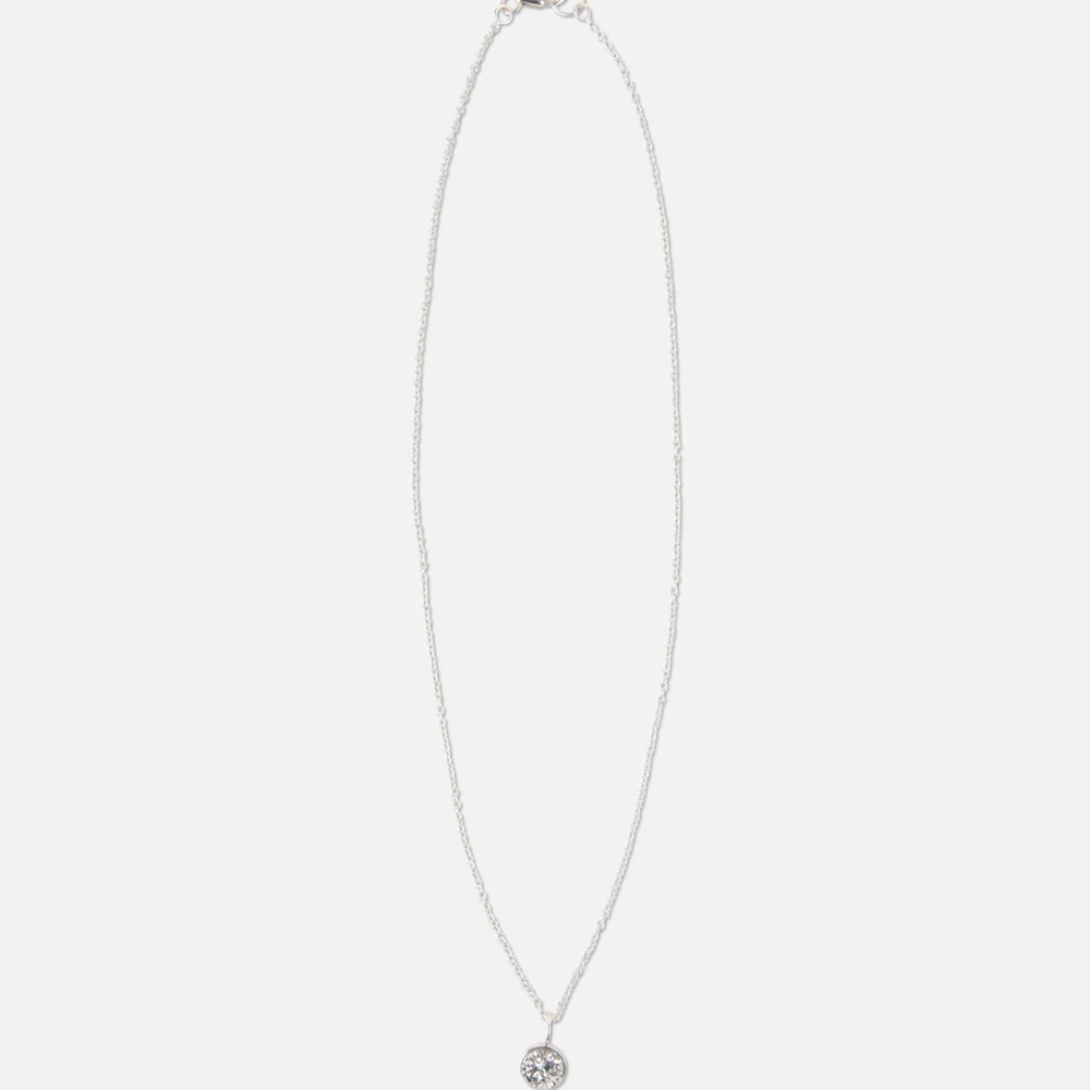Noonday Collection Silver Druzy Necklace